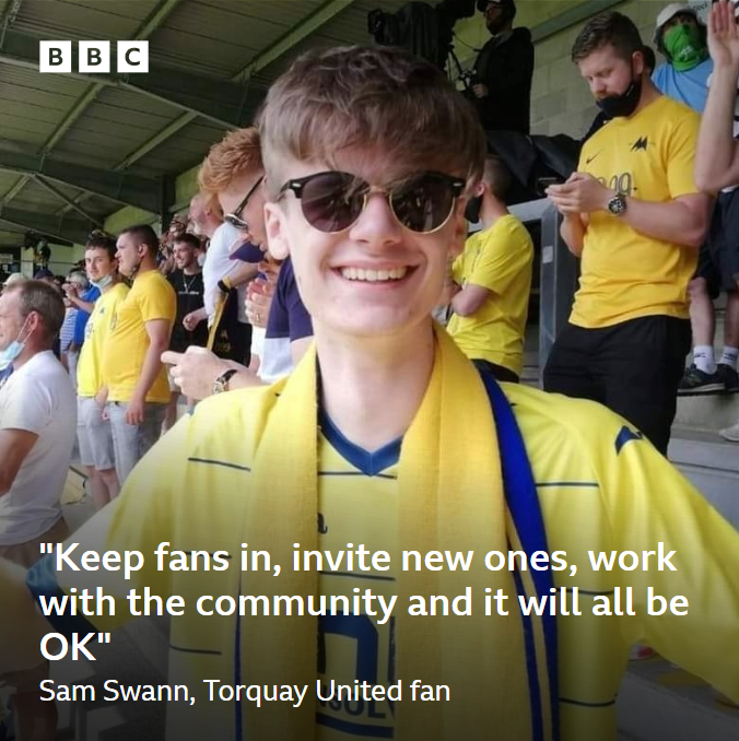 Torquay United fans are feeling optimistic following the takeover news this week🟡 Find out who are involved in The Bryn Consortium🎧➡ bbc.in/3ya48Hj