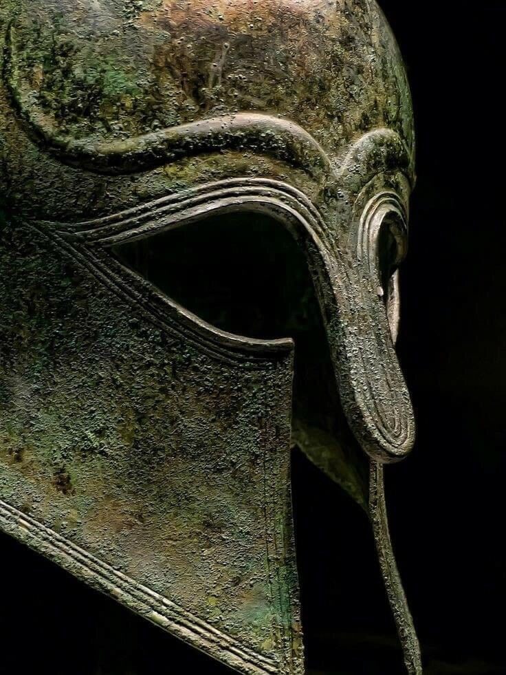 Bronze Corinthian Helmet ca. early 6th Century BC