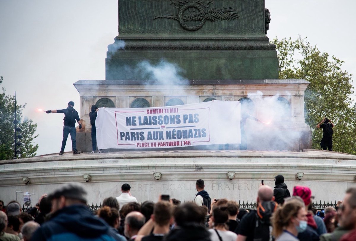 🗓️ VILLAGE ANTIFASCISTE : RDV le Samedi 11 mai 2024, Place du Panthéon à 14h. Au programme : Discussions, stands, buvettes et prises de parole. Ne laissons pas Paris aux Néonazis ! 📸 @NnoMan1