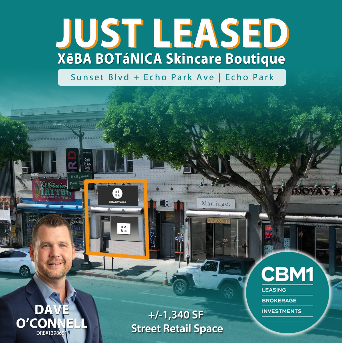 Just completed a lease with XēBA BOTáNICA skincare on a +/-1,340 SF street retail space on Sunset Blvd in Echo Park. ##cbm1 #cre #retailleasing #retailrealestate #streetretail #retailboutique #skincare #personalcareproducts #XēBABOTáNICA #sunsetboulevard #echopark