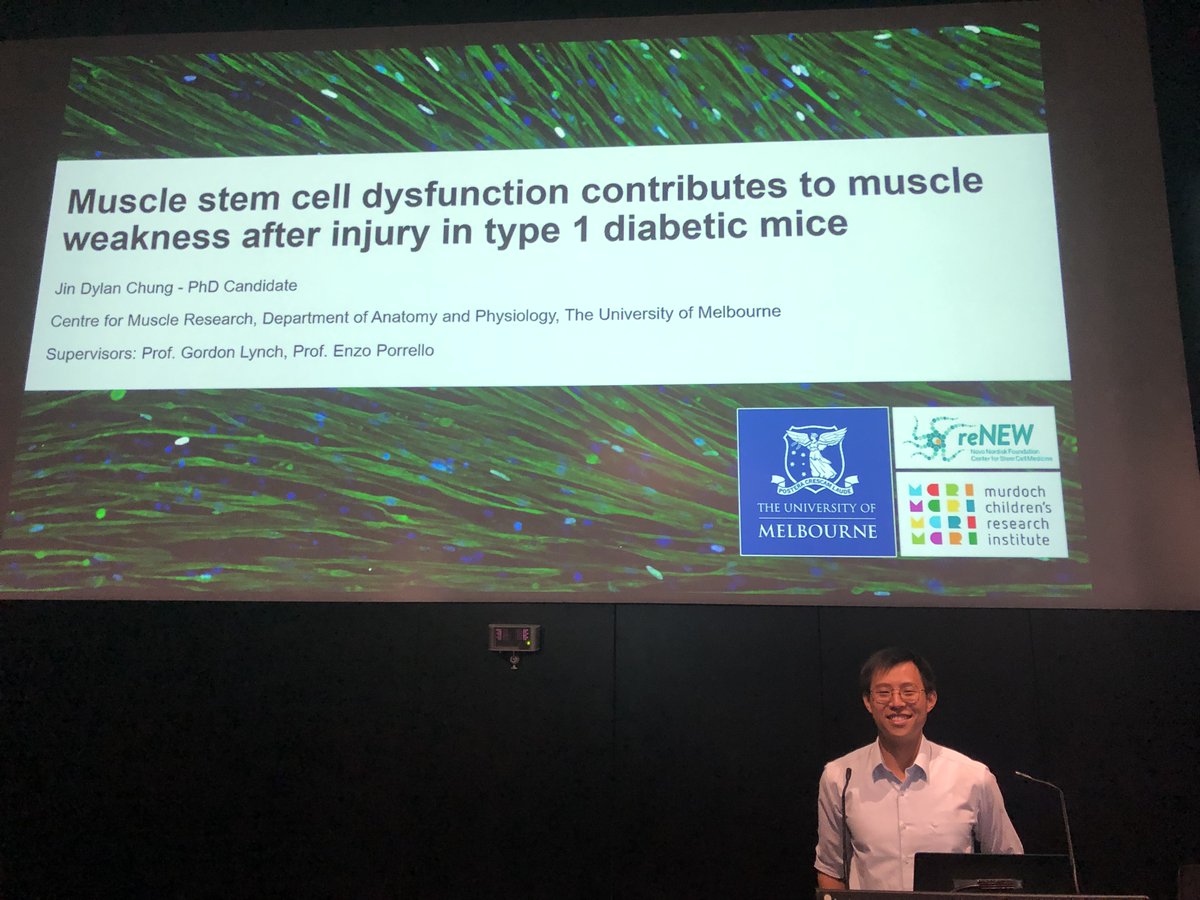 Congratulations to the CMR's @JinDylanChung on a fantastic oration and submission of your PhD thesis! We're all very proud of you! @GordonSLynch @PorrelloER @UniMelb @UniMelbMDHS @MCRI_for_kids #myotwitter #muscle #physiology #stemcells #diabetes