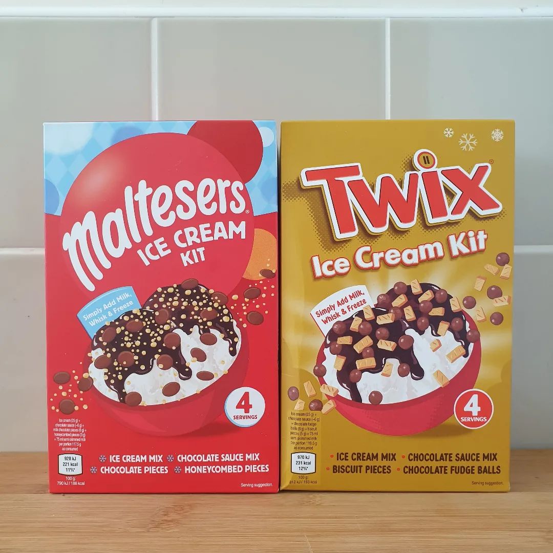 These brand-new Maltesers and Twix ice cream kits are just what you need on a warm day🌞! They’re super easy to make, so you can create your own great-tasting ice cream at home🍨! Thanks to instagram.com/dobbins_eats for the snap! Which would you try first?!