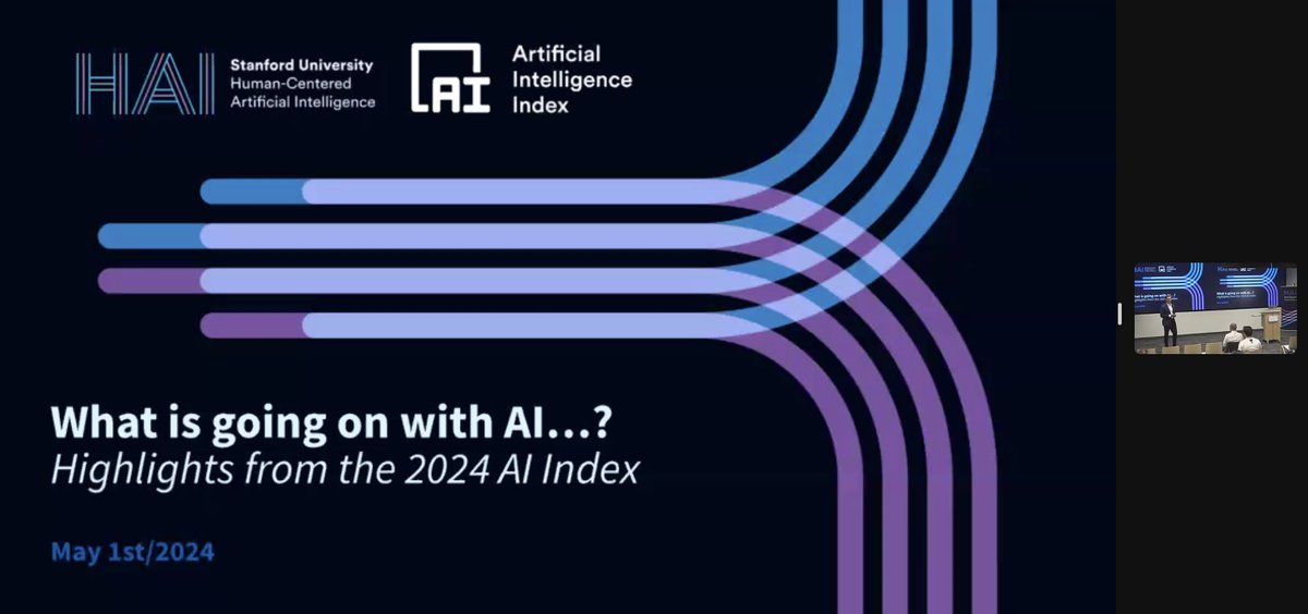 Our team enjoyed participating in @StanfordHAI's 2024 AI Index presentation with discussion on how #AI tools are accelerating scientific progress and helping medicine make significant strides forward. Valuable session with an engaging Q&A.

#AIinMedicine