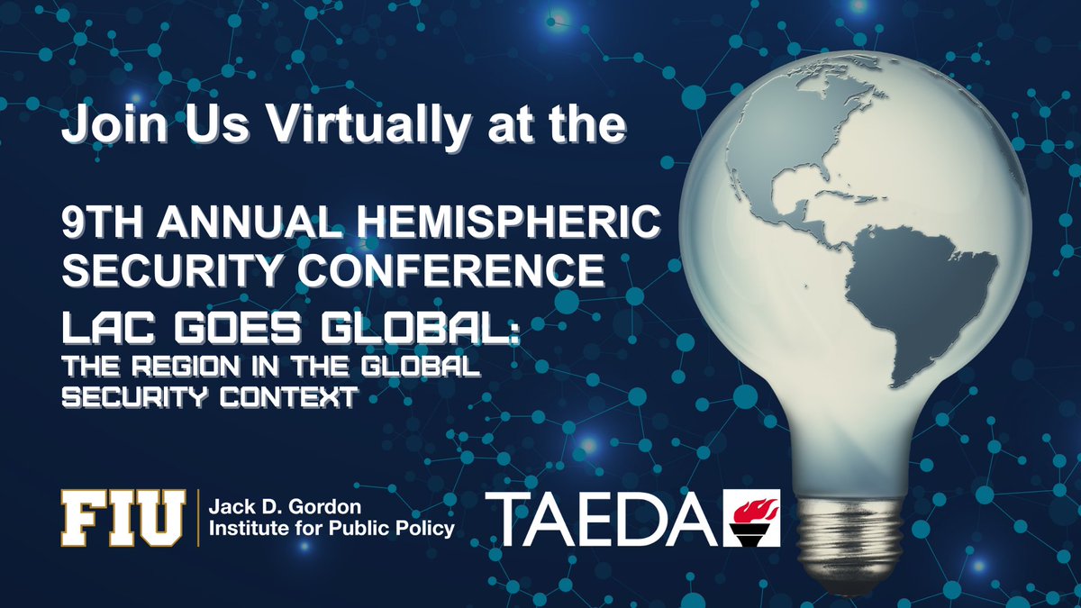 Can't attend in person? Bring #HSC2024 to your screens! 💻🖥️ Join the engaging discussions at the 9th Annual Hemispheric Security Conference through ZOOM. Register at go.fiu.edu/HSC2024! #LACGoesGlobal #HSC @FundacionTAEDA