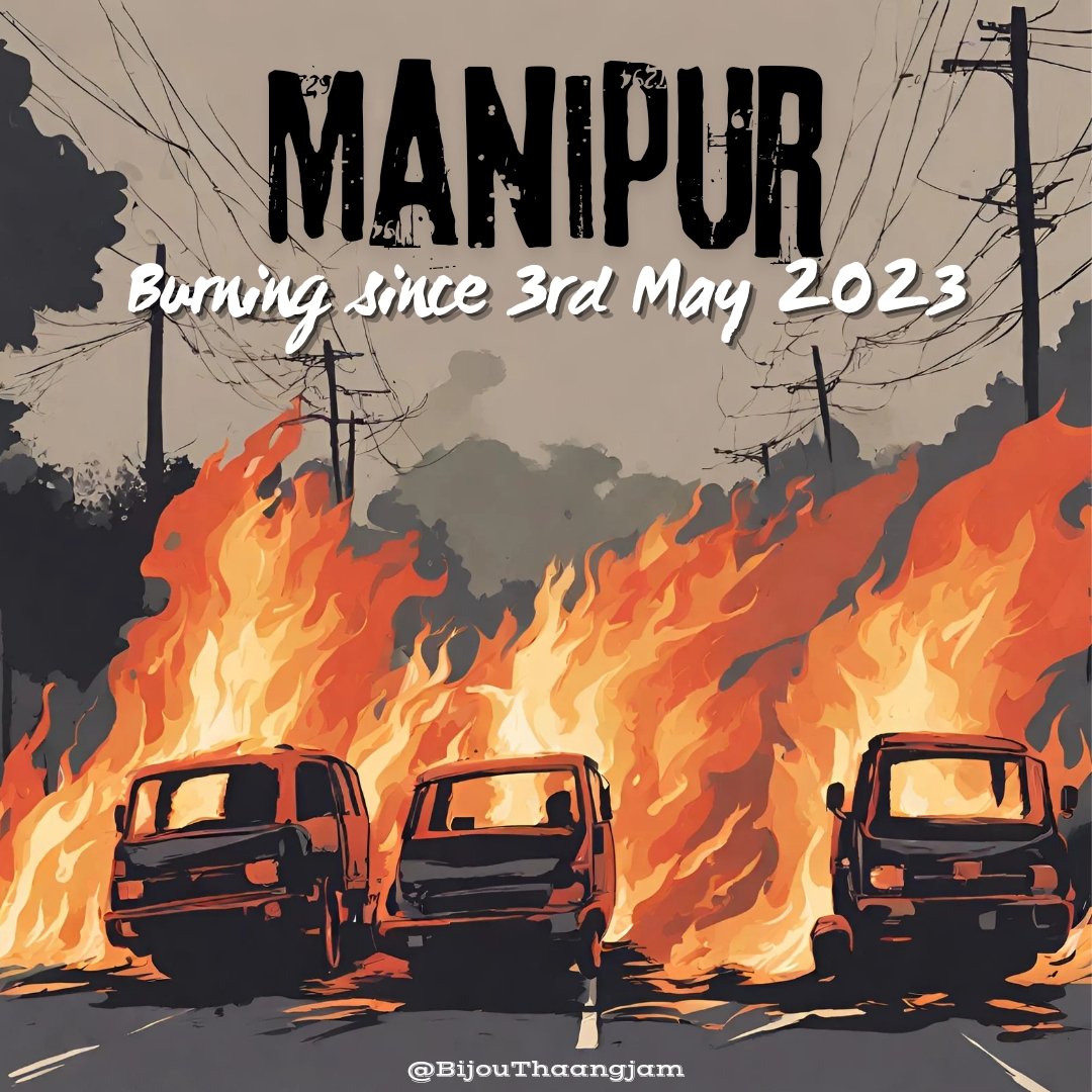 BijouThaangjam's tweet photo. Embracing the journey of heartache, courage, and unwavering strength. Today marks 365 days since Manipur's flames first flickered. Let's honor the resilience that burns within us all. #ManipurStrong #OneYearOn https://t.co/Vuu9CPxF34