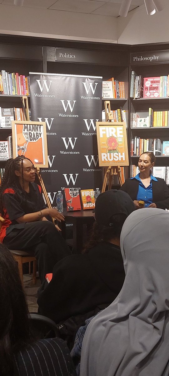 A wonderful evening with @practicalmyth and Jacqueline Crooks, hosted by the brilliant @WaterstonesTraf 👏🏽