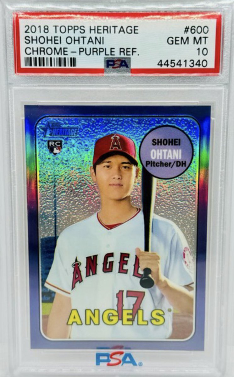 Brohei Ohtani Rookie Chrome Purple $1k📬 Last sales 900/1100 RTs Appreciated As Always 🤟🏼 #PhillyPhillyCards
