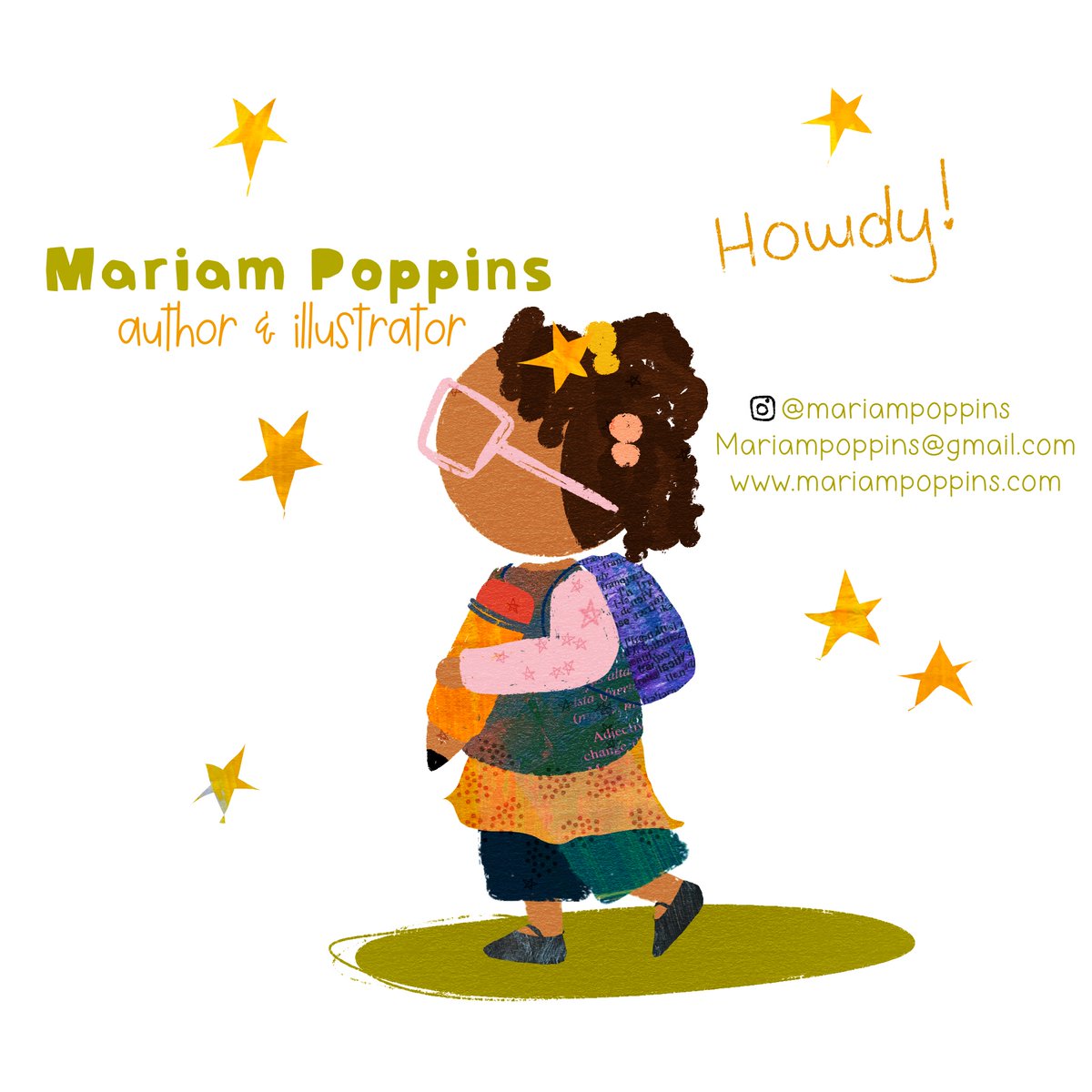 Salaams & howdy 👋🏾its  #kidlitartpostcard day 🎉
My name is Ameenah & I’m a children’s book illustrator based in Maryland. Would love to connect with mamas, art directors, educators, publishing houses & all those who need fun art for their projects. Please feel free to email me