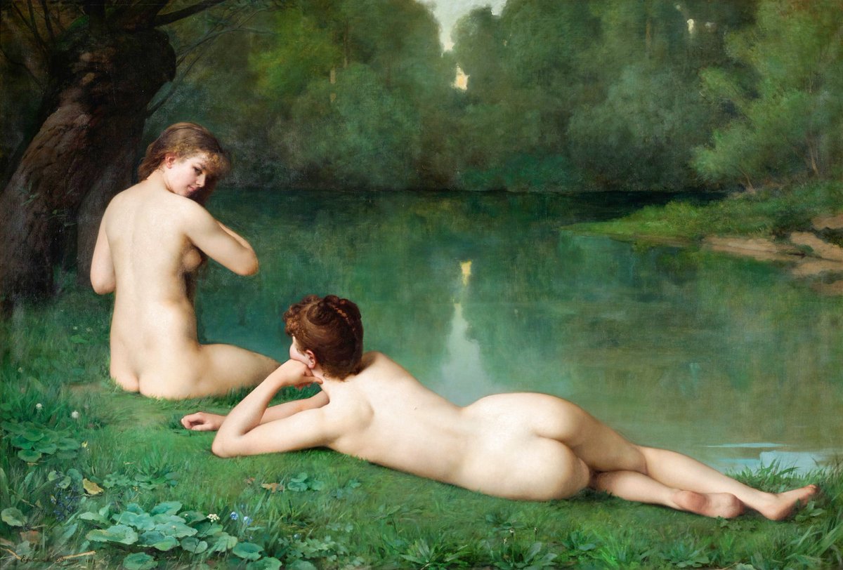 At the Water's Edge by Emmanuel Benner (1887)