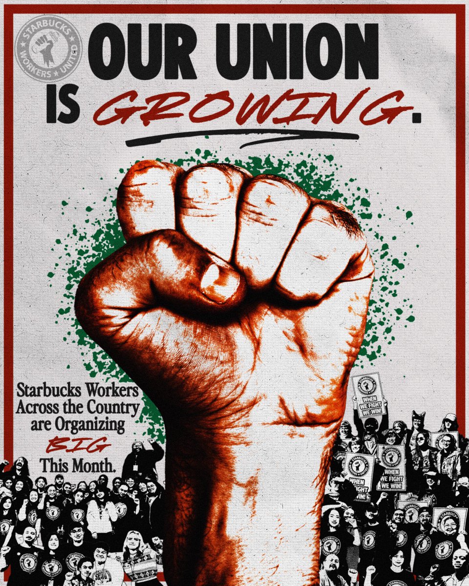 ✊EVEN MORE Starbucks workers are organizing this month!

And these 9 stores are just the beginning.