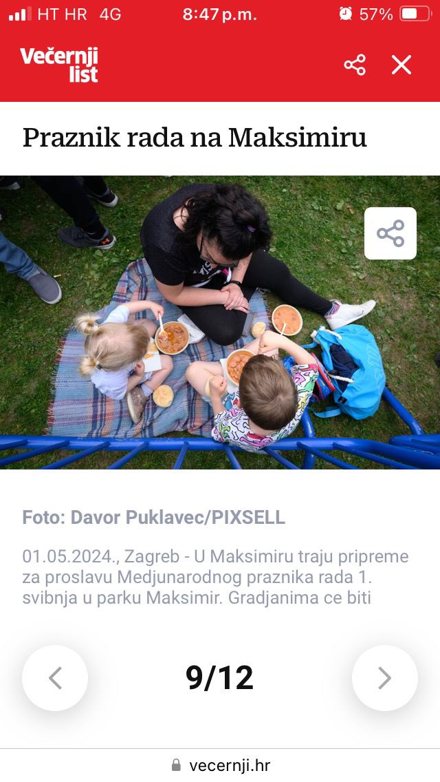 If there was any more proof need that my kids have fully adopted #Croatia as their home, then here they are enjoying the traditional 1st of May #graha @vecernji_list @GradZagrebHr