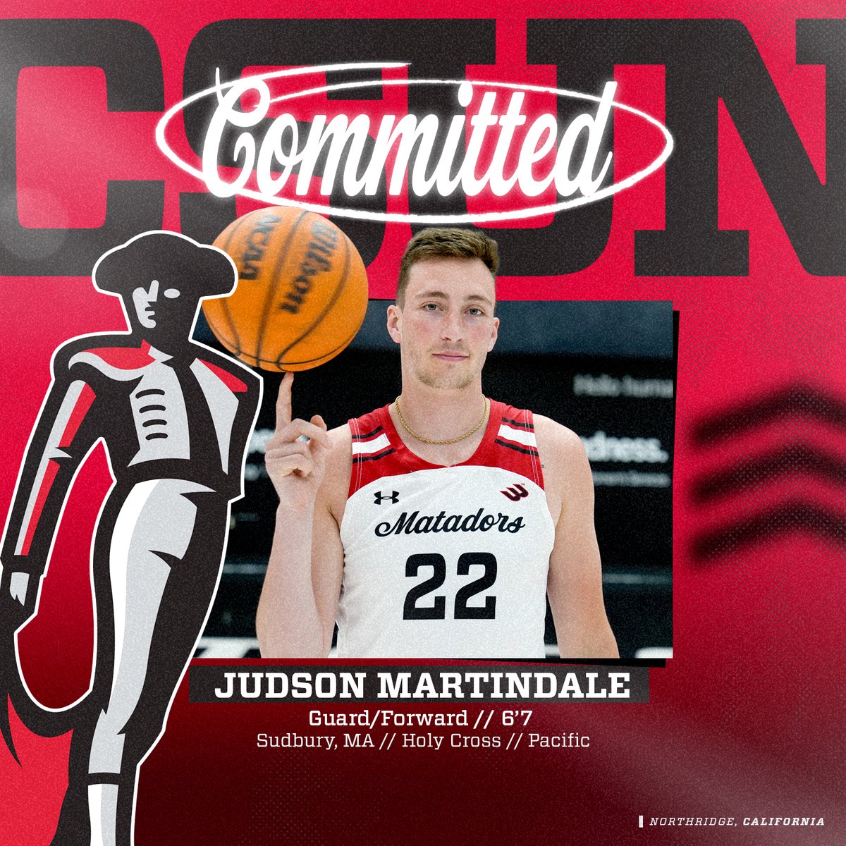 A threat from anywhere on the floor. 🔥 Judson Martindale compiled 840 points over the last four seasons, including 40 games in double-figures. #GoMatadors x @judmartindale