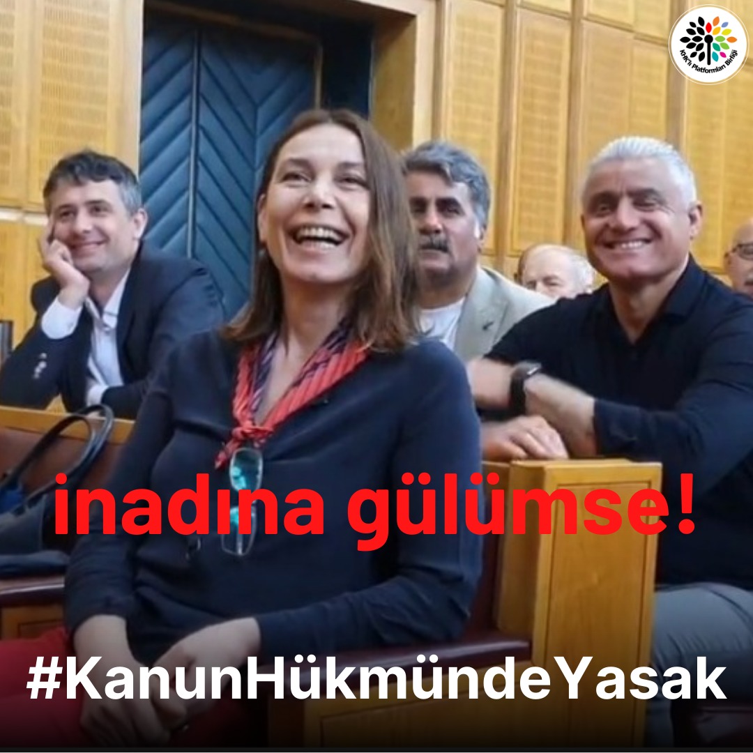 #KanunHükmündeYasak KHK ile kamudan ihraç edilen Doktor Yasemin Demirci ve Öğretmen Engin Karataş’ın mücadelesini anlatan ve Altın Portakal Film Festivali’nden çıkarılmasıyla sansüre uğrayan yönetmen Nejla Demirci'nin belgesel Ankara Valiligi kararıyla yasaklandı @NejlaDemirci1