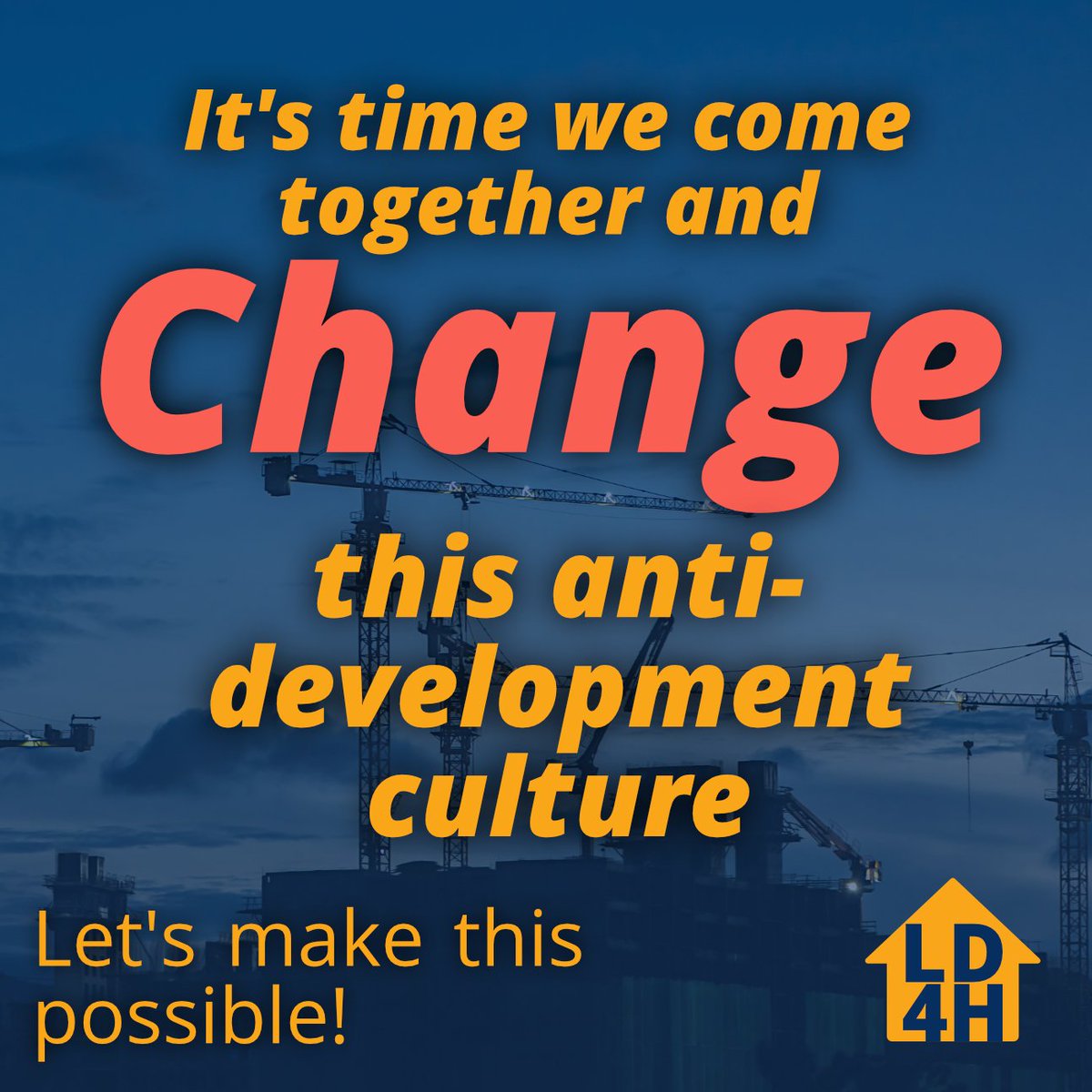 We can build better communities by working WITH residents to improve people's opinion of development. Together we can solve the housing crisis! Join our campaign 👉 libhousing.com