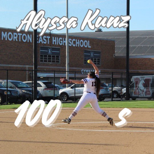 Last night I surpassed 100 K’s on the year. Bringing me to 340 for my high school career.  I’m so pumped that I have reached this milestone for the 3rd consecutive year. #LFG @TexasLonghorns @AggieSoftball @TexasCoachWhite @DePaulSB @TyraPerry13 @UIC_Softball