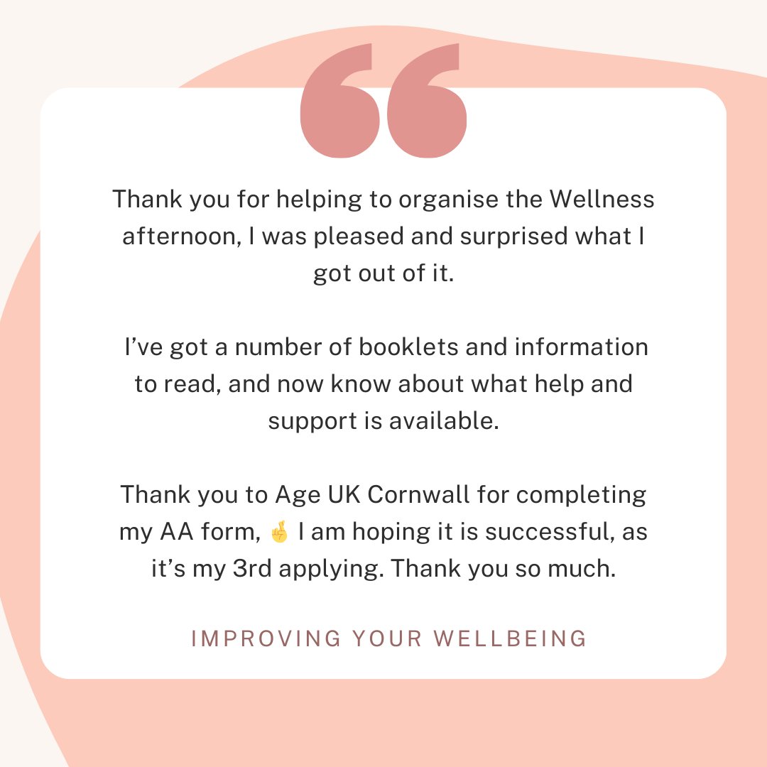 #stepintowellness #youmatter #WellnessJourney Find out more about Step into Wellness on this link Start your journey with us 😀💪 ☎️01872 266383 ageuk.org.uk/cornwall/our-s…