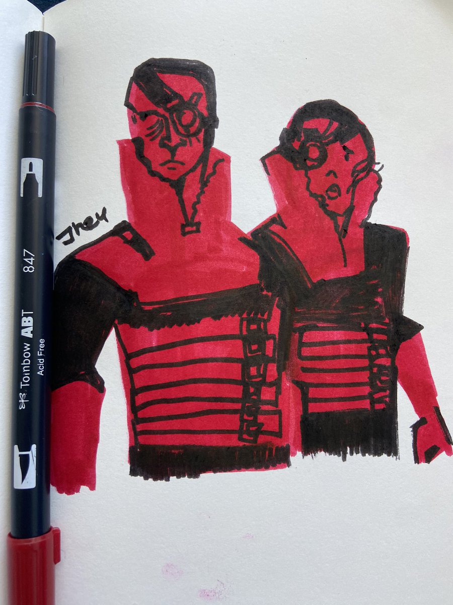 I miss these guys even tho they get like two seconds of screen time #venturebros #watchandward #sketchbook #vbros