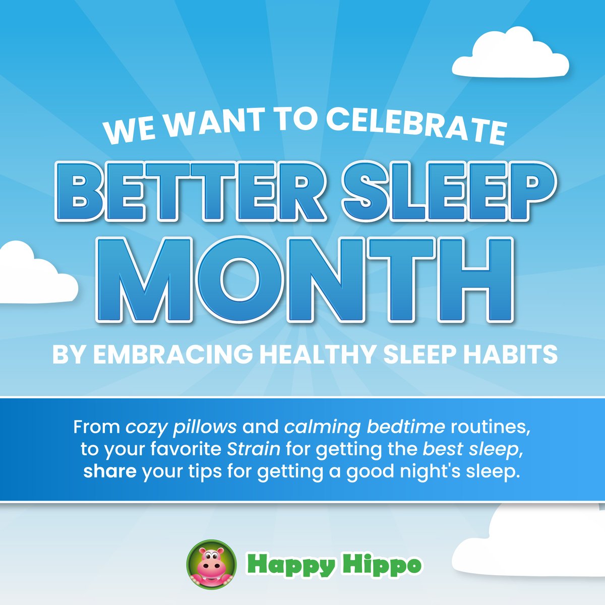 What are some of your tips for better sleep? 

#BetterSleepMonth #SleepWell #RestEasy