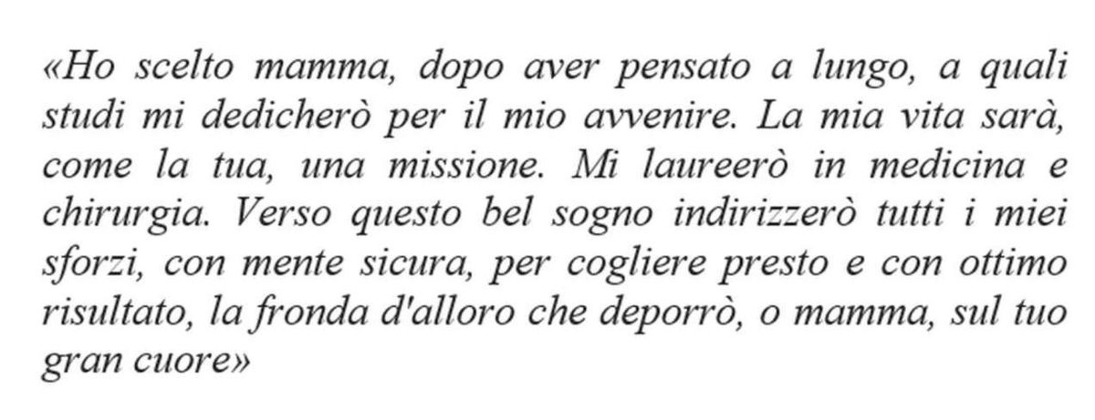 Nel 1936 Felice si era iscritto alla facoltà di medicina all'Università degli Studi di Genova. Lo aveva promesso a sua madre. Le aveva mandato anche una lettera.