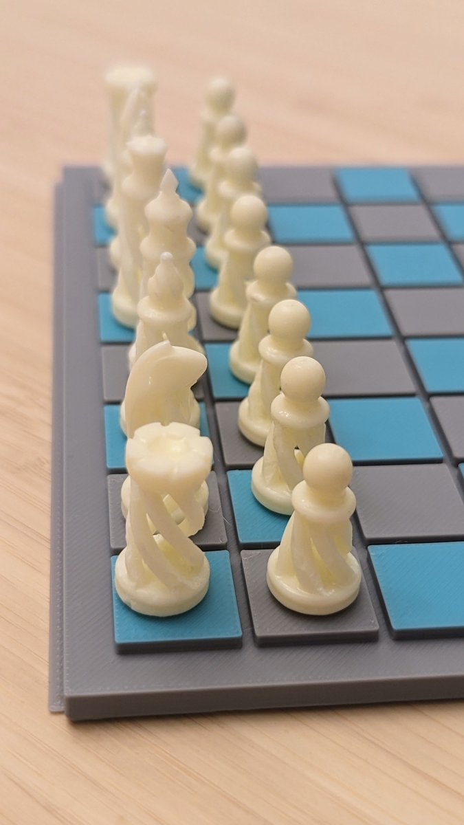 Check out our new intro to cleaning and curing resin article microcenter.com/site/mc-news/a… Spiral Chess Set designed by Don1700. Scaled down to 75%. Available on @thingiverse thingiverse.com/thing:3396897 Chess Board on @Printables printables.com/model/858491-c… #ChessSet #chess #resin