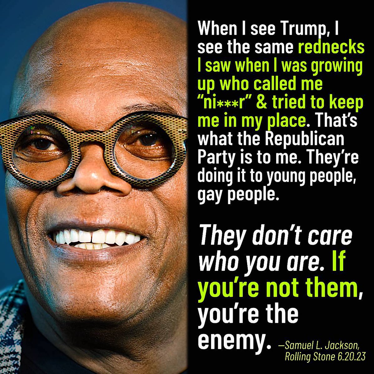 🟥🟥🟥 Do you agree with what Samuel L. Jackson thinks of Republicans?🤔