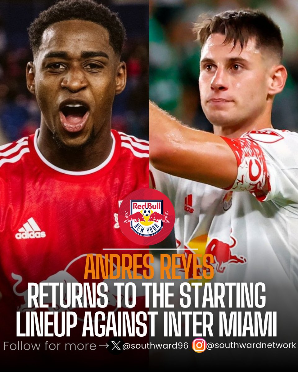 New York Red Bulls head coach Sandro Schwarz confirmed that center back defenders Andres Reyes and Sean Nealis will start on Saturday in the march against Inter Miami.
#mls #redrunsdeep #newyorkredbulls #rbny #InterMiamiCF #messi