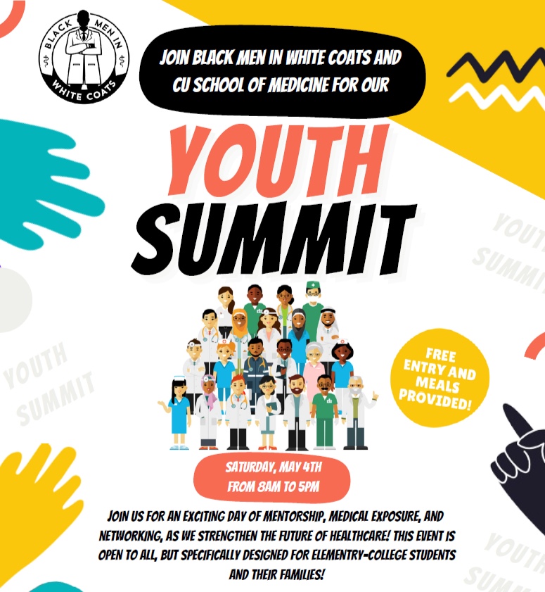 This Saturday, @CUMedicalSchool & @TeamBMWC are holding a #YouthSummit, and we are honored to be included! Our students, alumni, faculty, and staff are excited to welcome elementary-aged students and their families to @CUAnschutz. bit.ly/4a1HYo7