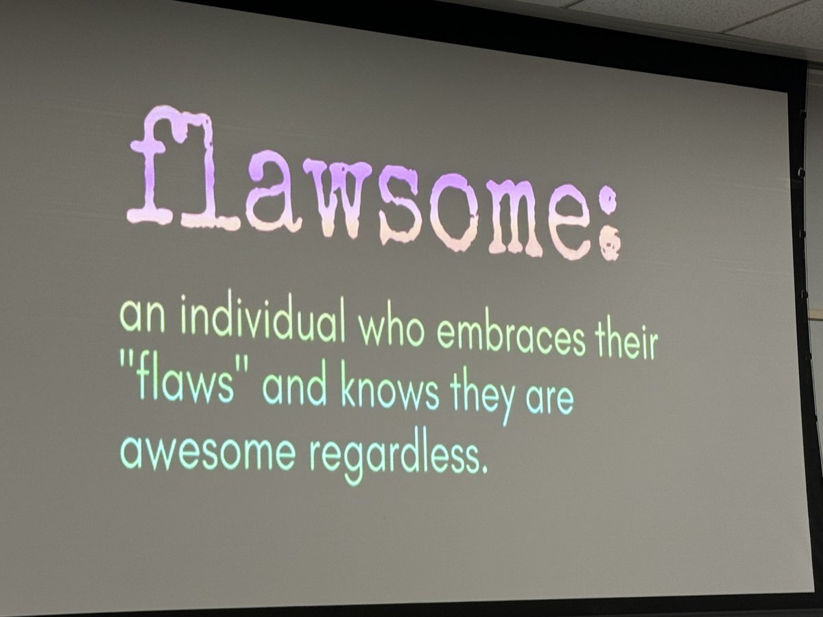 Feeling FLAWSOME at the @ESU3 “Coaching for Educator Wellness” PL with @THBoogren and my #bpsne IC friends! 😎💜

#TeamBPS #wellness #humanity #selfcompassion #LYBL