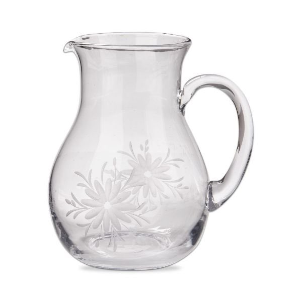 fleur etched glass pitcher #GiftGivingSimplified #Gifts #GiftShop #ShopLocal #CaldwellNJ 🇺🇸 #SmithCoGifts 💙