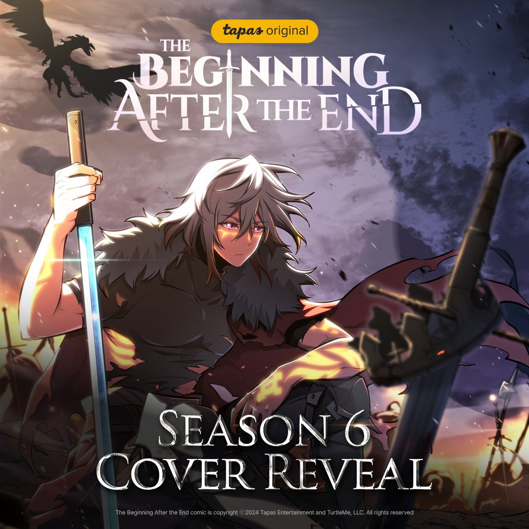 'THE BEGINNING AFTER THE END' Season 6 Teaser Art drawn by the new artist.  

Begins May 18th, 2024.