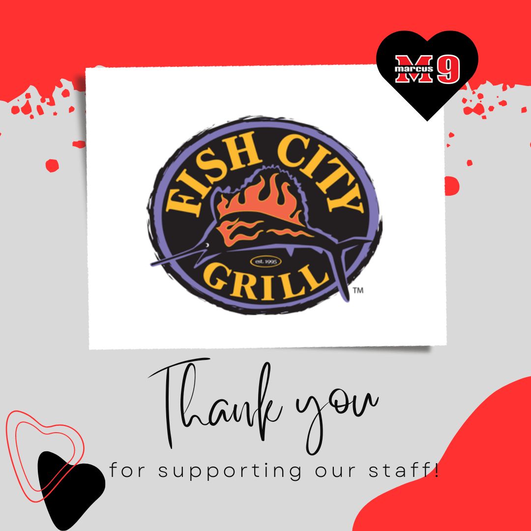 We appreciate all of our community partnerships! Thank you to Fish City for supporting our Decade of Excellence Art Exhibition!