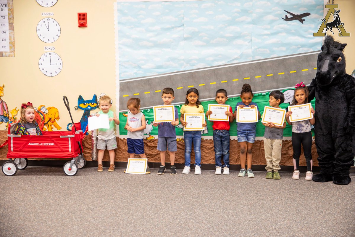 Congratulations to the April Mustangs of the Month at Clearfork Elementary! 🌟 #MustangPride