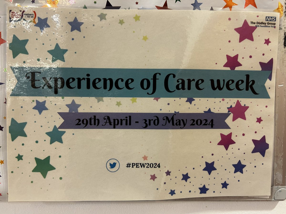 Our lovely new appreciation board on FMNU (messages from our patient post cards), in honour of Experience of Care Week!🤍 #PEW2024 @MataMorris_SK @DGFT_PTEX @DudleyGroupCEO @DudleyGroupNHS @jillfaulkner65