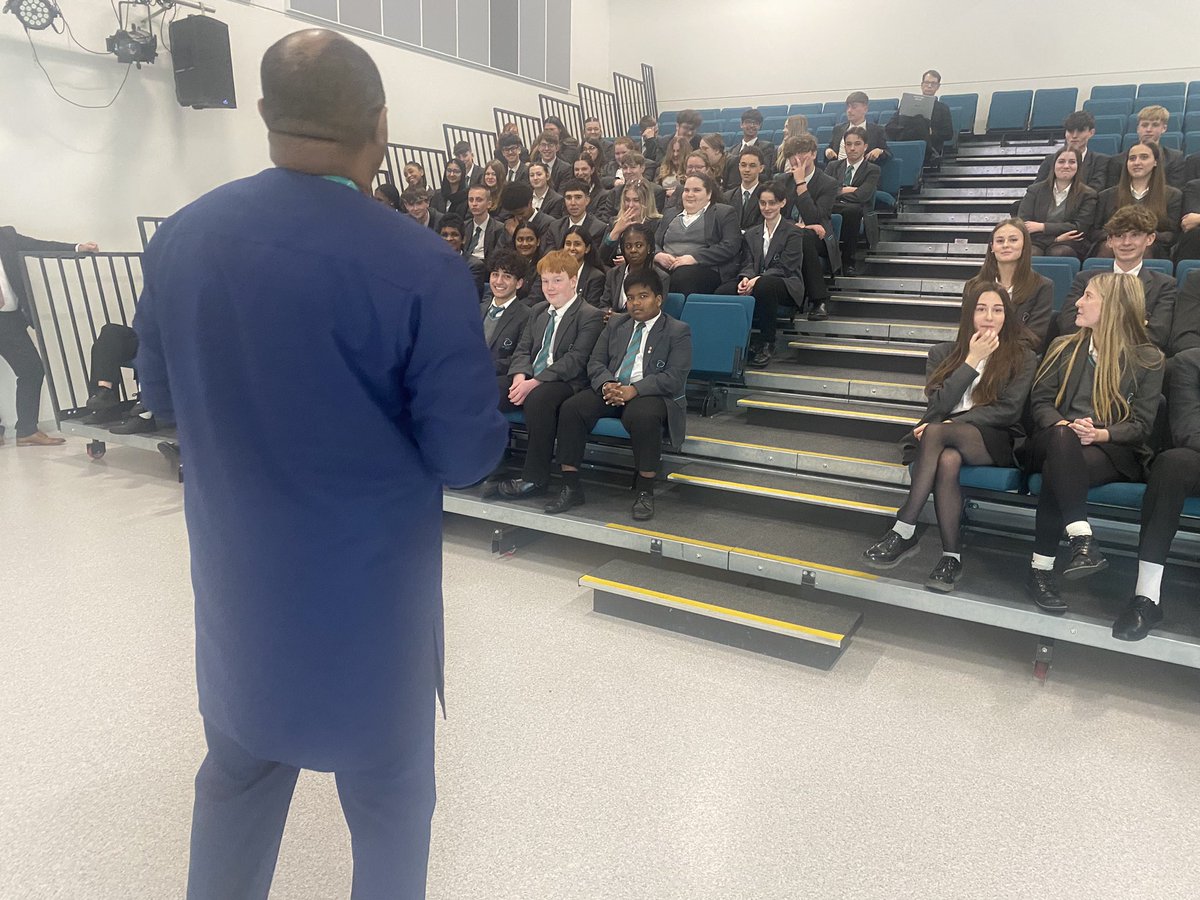 One last inspirational talk to year 11 from Mr Addy before the GCSEs and vocational exams begin. #LiveLikeTheLion #Achievement #Community #Enjoyment