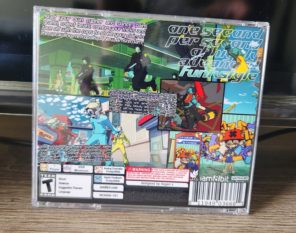 SO APPARENTLY THERE IS A GUY NAME MMRYCRDS ON ETSY AND IS SELLING A CUSTOM PLAYSTATION COVER OF BOMB RUSHCYBERFUNK AND YU KNOW YUR G HAD TO COP IT! ✨️✨️🙌🏾

REAL GOOD QUALITY 12/10
#graffiti #BombRushCyberfunk #jsrf #jetsetradio