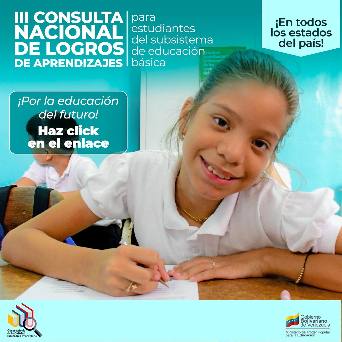 ¡CALIDAD EDUCATIVA! Desde cada institución educativa del país, se avanza con el Objetivo de Desarrollo Sostenible 4. III Consulta Nacional de Logros de Aprendizaje. Haz clic aquí: instagram.com/p/C6cauALtcOb/ #BidenLevantaLasSancionesYa @NicolasMaduro @_LaAvanzadora @MPPEDUCACION