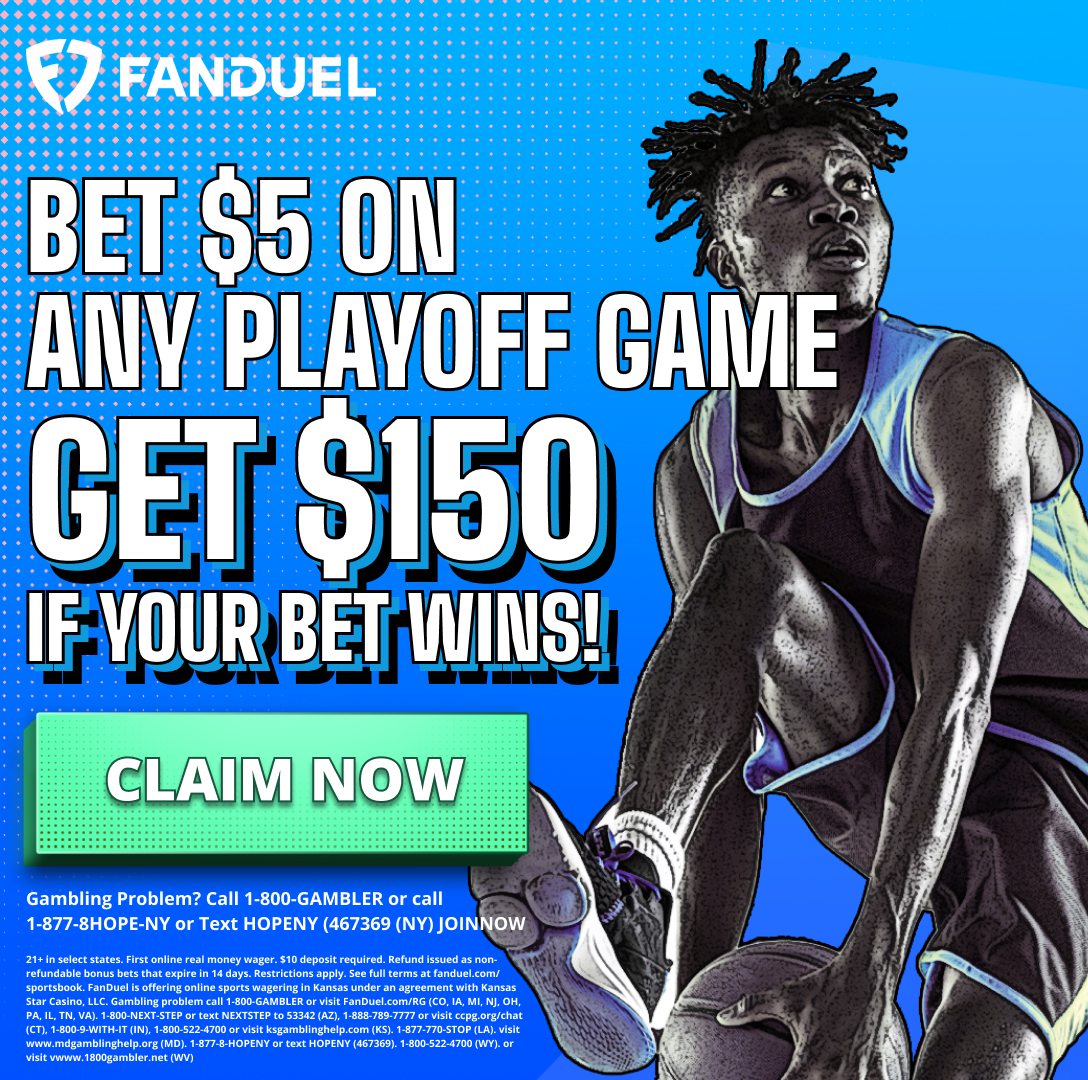 GET $150 IN BONUS BETS WITH FANDUEL 💰 💰 Here's how: 1️⃣ Sign up for a new FanDuel account: bit.ly/3U5UFdm 2️⃣ Bet $5 on ANY game tonight 3️⃣ IF your bet wins, you'll get $150 in Bonus Bets! 🤑