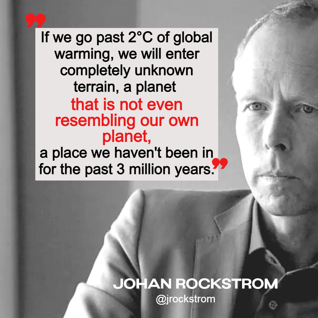 We're going back millions of years. We really don't know how bad it's going to get We're watching whole ecosystems die off now #ClimateEmergency #ClimateCrisis We do know it's just beginning Rich capitalists want us calm & distracted because it's worse than most think.