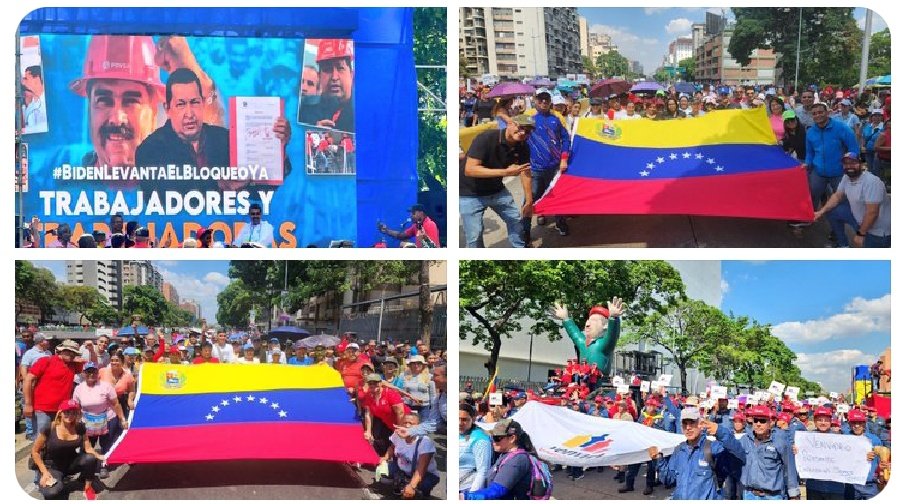 La gran familia del @IpasmeOficial, con alegría, reafirmó el compromiso con la patria y con nuestro pdte. @NicolasMaduro La fuerza trabajadora se sumó a la multitudinaria marcha en las calles de Caracas. #BidenLevantaLasSancionesYa @_LaAvanzadora @Danielcustodio3 @MPPEDUCACION