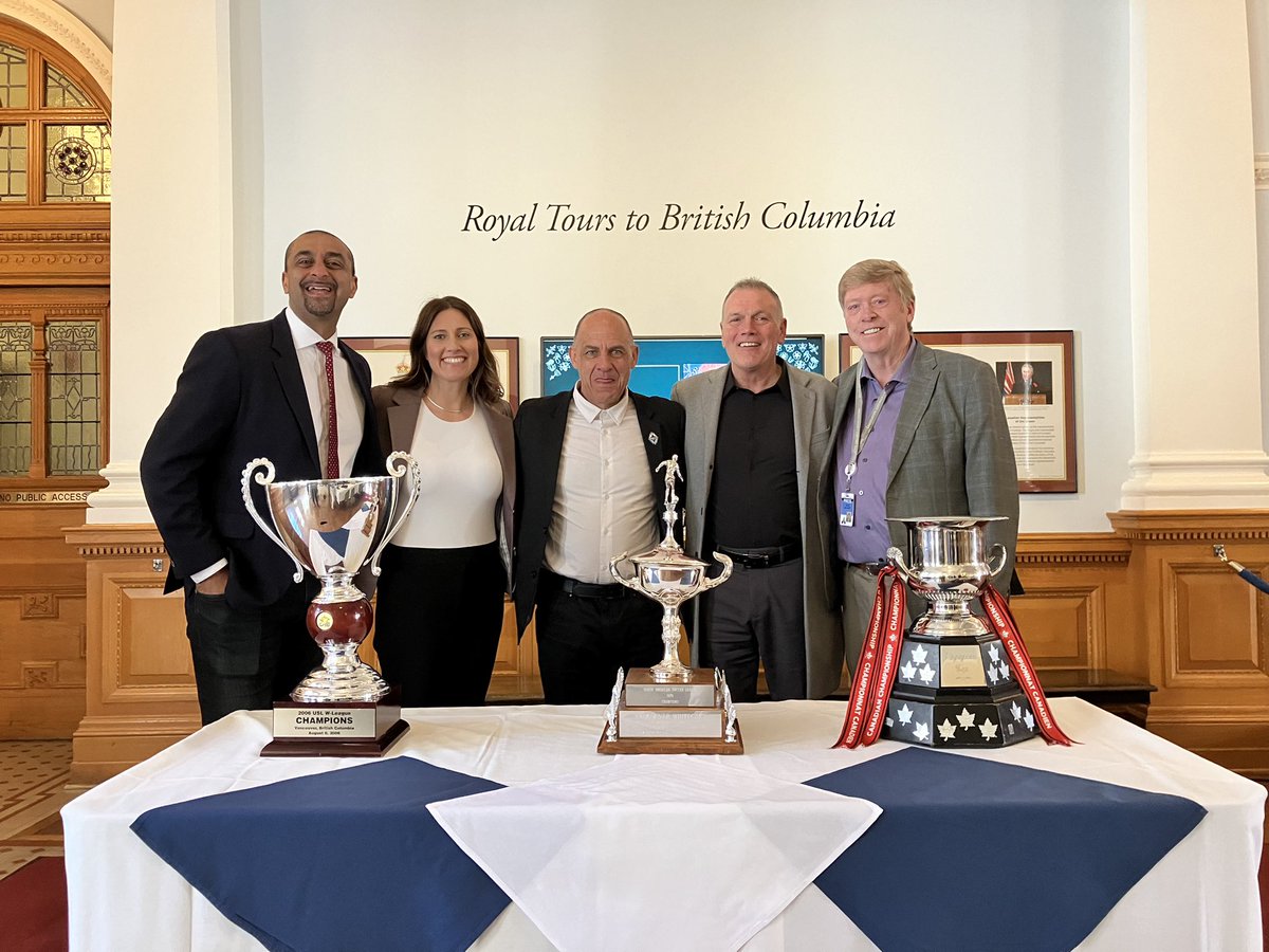 It’s no secret that I’m a big @WhitecapsFC fan. 

Awesome to see the club celebrating 50 yrs at the @BCLegislature 

@keithbaldrey and I enjoyed hearing from some of the legends of the game🙌🏾