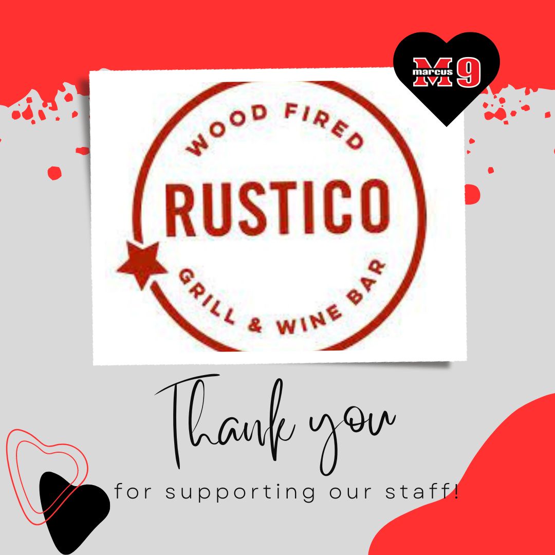 We appreciate all of our community partnerships! Thank you to Rustico for supporting our Decade of Excellence Art Exhibition!