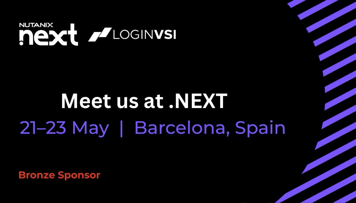 The Login VSI team is headed to Barcelona for the #NEXTconf! 

We’re thrilled to be a Bronze sponsor. If you aren't registered yet, you still have time! Use code NEXT24-25OFF for 25% off registration: hubs.ly/Q02vXtSQ0

#LoginVSI #LoginEnterprise #Nutanix