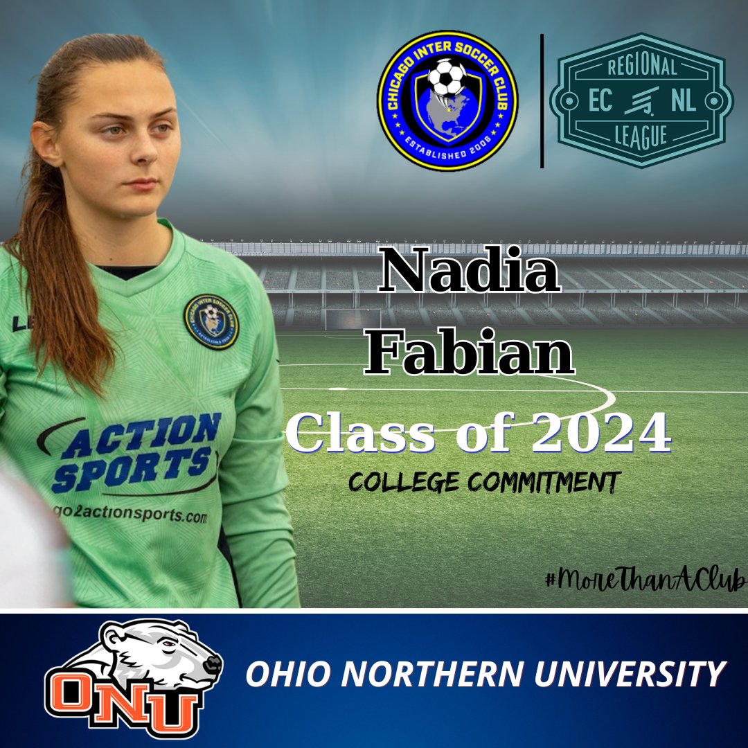 Congratulations to 05 girls member, Nadia Fabian, on her recent commitment to Ohio Northern University! We wish you the best of luck with the Polar Bears @ONUWSoccer #MoreThanAClub #LeadersPlayHere