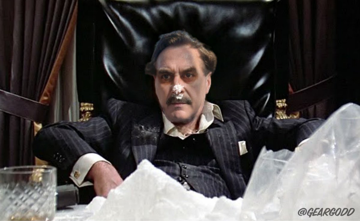 I put Mike Lindell's zombie pic into the Scarface snort scene.🤣😂