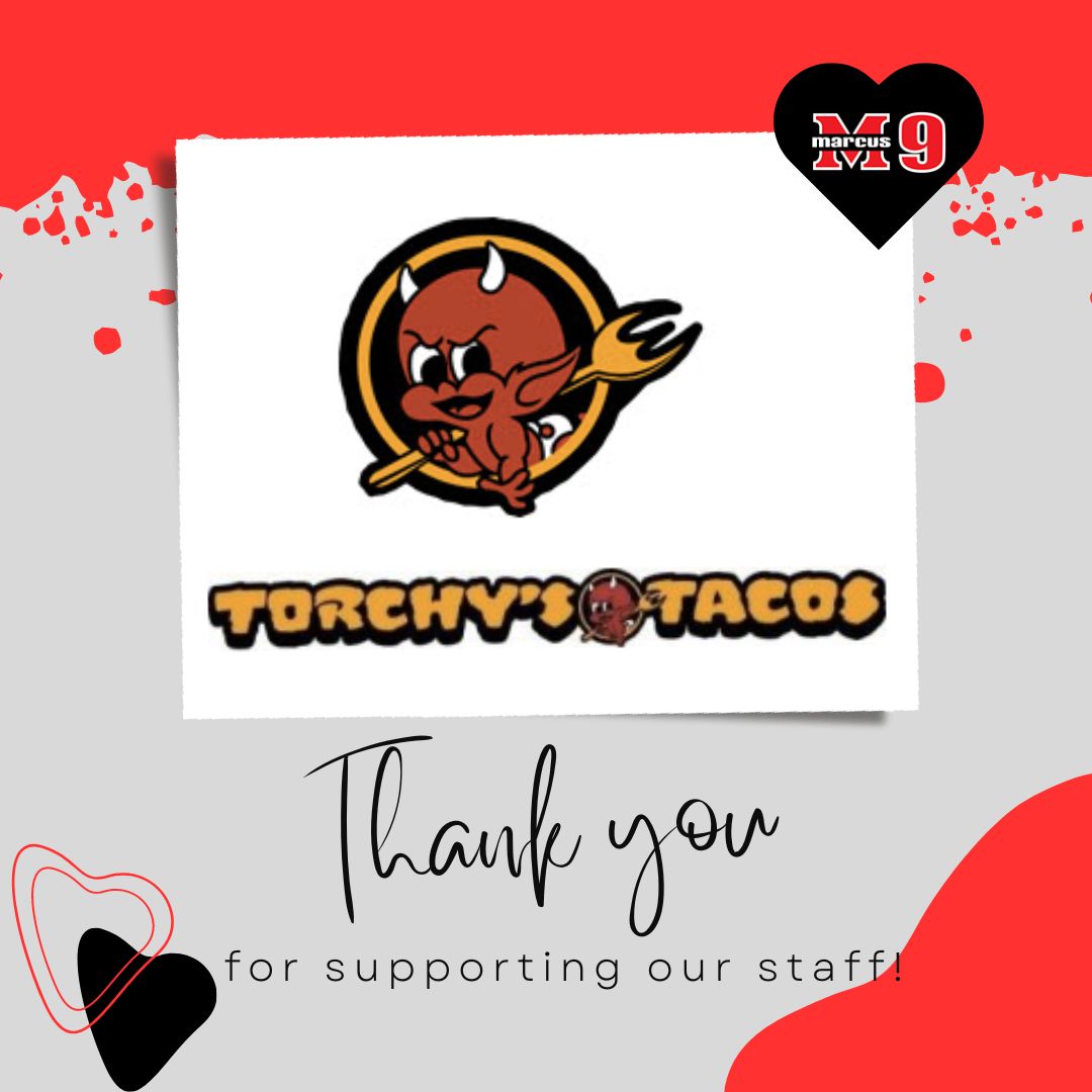 We appreciate all of our community partnerships! Thank you to Torchy's Tacos for supporting our Decade of Excellence Art Exhibition!