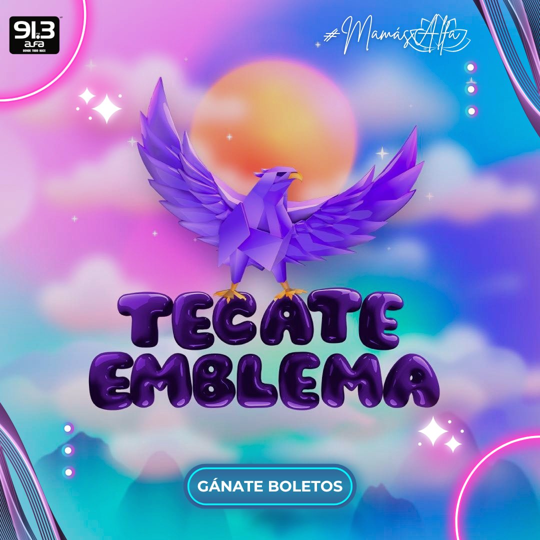 Tenemos un súper regalo para todas las #MamásAlfa🦅

Cada que escuchen una canción de alguno de los #AlfaArtistas que se presentarán en el #TecateEmblema, llama a nuestro número en cabina 📲 55 5570 6608 y podrás ganar tus boletos para asistir a este gran evento. 😮‍💨