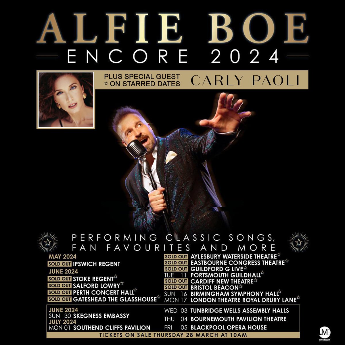 4 weeks to go until my Encore tour 2024 kicks off! 🎤 🎶 Who’s got their tickets? 🎟️ Tickets and meet & greet tickets are available now: gigst.rs/AB24