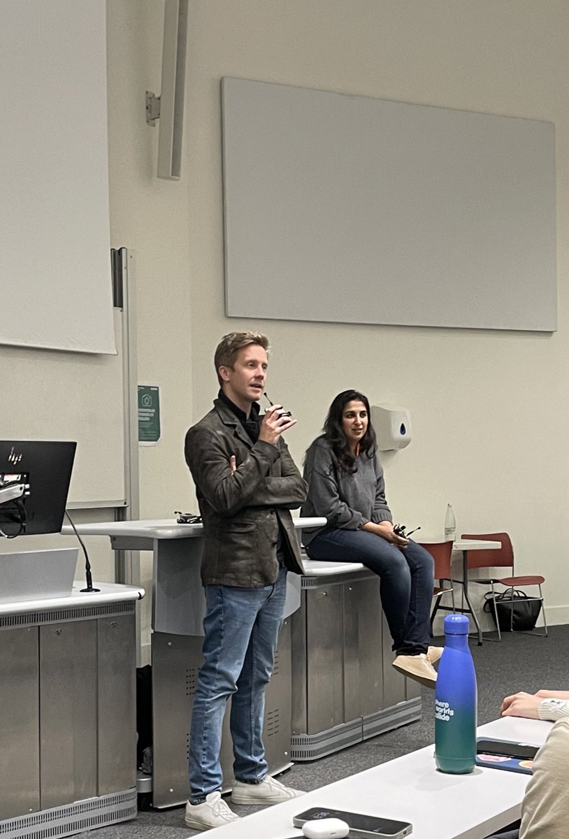 It was an amazing opportunity to get to attend the talk by @t_blom and @SurbhiSarnaSF at @imperialcollege earlier today. My key takeaway: A great founder can balance between the long term “billion dollar” vision and the small steps to be made today in order to get there. An