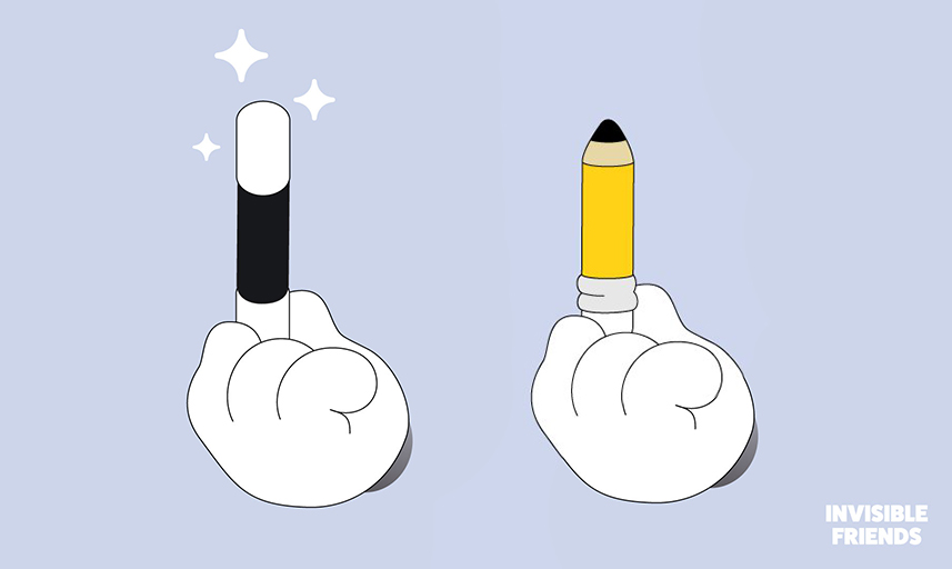 What is the better creative tool for <a href="/InvsbleFriends/">Invisible Friends</a>? 
🪄vs✏️