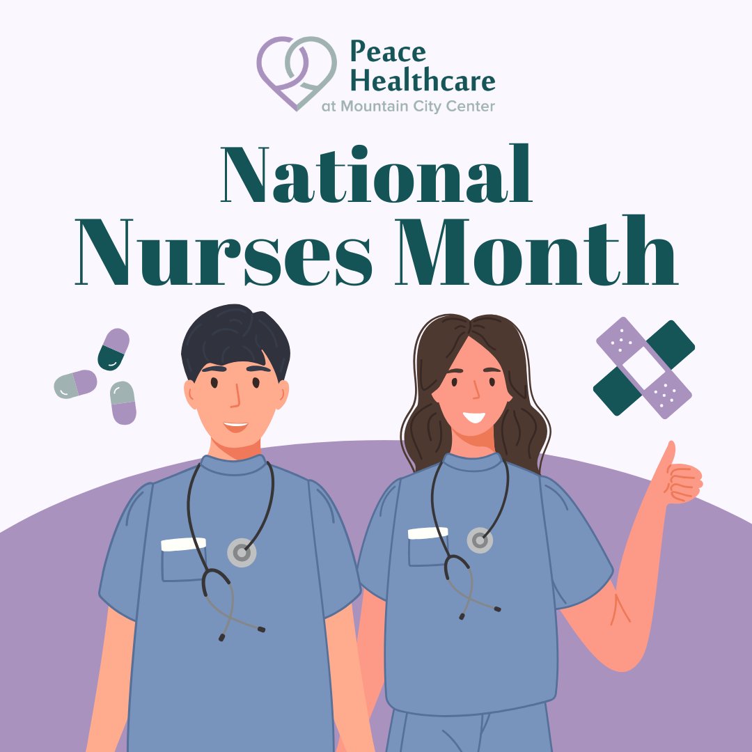 We are honoring the heart and soul of healthcare this National Nurses Month! 🌟 At Mountain City, we salute the dedication and compassion of our incredible nurses. 

#NursesMonth #HealthcareHeroes